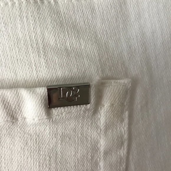 DG2 by Diane Gilman White 5-Pocket Cropped Jeans Size 18W - Picture 12 of 15